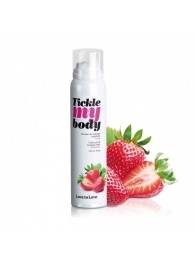 Массажная хрустящая пенка Tickle My Body Strawberry с ароматом клубники - 150 мл. - Love to Love - купить с доставкой в Челябинске