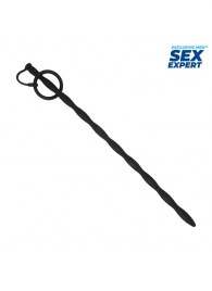 Черный стимулятор уретры Sex Expert - Sex Expert - купить с доставкой в Челябинске
