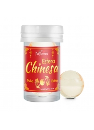 Интимный гель Chinesa Esfera с охлаждающе-пульсирующим эффектом (2 шарика по 3 гр.) - HotFlowers - купить с доставкой в Челябинске