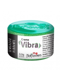 Возбуждающий крем Vibra с эффектом вибрации - 3,5 гр. - HotFlowers - купить с доставкой в Челябинске
