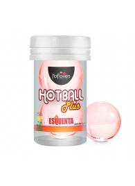 Лубрикант на масляной основе Hot Ball Plus с разогревающим эффектом (2 шарика по 3 гр.) - HotFlowers - купить с доставкой в Челябинске