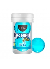 Лубрикант на масляной основе Hot Ball Plus с охлаждающим эффектом (2 шарика по 3 гр.) - HotFlowers - купить с доставкой в Челябинске