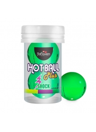 Лубрикант на силиконовой основе Hot Ball Plus с покалывающим эффектом (2 шарика по 3 гр.) - HotFlowers - купить с доставкой в Челябинске