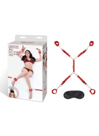 Красная фиксация на матрас Classic Bedspreader - Lux Fetish - купить с доставкой в Челябинске