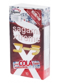 Ароматизированные презервативы Sagami Xtreme COLA - 10 шт. - Sagami - купить с доставкой в Челябинске