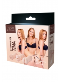 Набор из 3 мастурбаторов The Girl Next Door Tina - Dream Toys - в Челябинске купить с доставкой