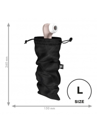 Черный мешочек для хранения игрушек Treasure Bag L - Satisfyer - купить с доставкой в Челябинске