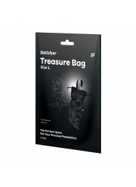 Черный мешочек для хранения игрушек Treasure Bag L - Satisfyer - купить с доставкой в Челябинске