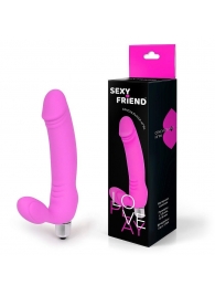 Розовый безремневой страпон Sexy Friend - 1137 - купить с доставкой в Челябинске