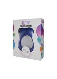 Синее эрекционное виброкольцо Nutty - Adrien Lastic - в Челябинске купить с доставкой