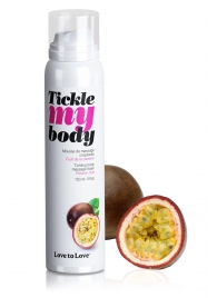 Массажная хрустящая пенка Tickle my body с ароматом маракуйи - 150 мл. - Love to Love - купить с доставкой в Челябинске