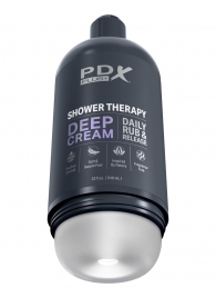 Мастурбатор в бутылке Shower Therapy Deep Cream - Pipedream - в Челябинске купить с доставкой