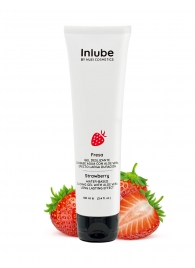 Лубрикант на водной основе Nuei Inlube с алоэ вера и ароматом клубники - 100 мл. - Nuei cosmetics - купить с доставкой в Челябинске