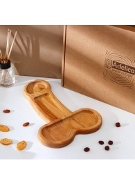 Деревянное блюдо для подачи в форме члена (32,5 х 20 х 1,7 см) - Сима-Ленд - купить с доставкой в Челябинске