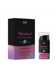 Жидкий вибратор Vibration Cotton Candy с ароматом сахарной ваты - 15 мл. - INTT - купить с доставкой в Челябинске