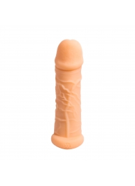 Телесный фаллоудлинитель Extra Size Bubbles - 15,5 см. - Lola Games - в Челябинске купить с доставкой