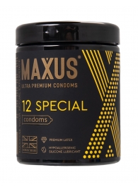 Презервативы с точками и рёбрами MAXUS Special - 12 шт. - Maxus - купить с доставкой в Челябинске