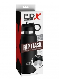 Черный мастурбатор в виде бутылки Fap Flask - Pipedream - в Челябинске купить с доставкой