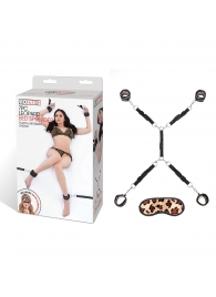 Леопардовая фиксация на матрас для рук и ног Classic Bedspreader - Lux Fetish - купить с доставкой в Челябинске