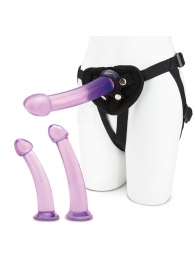 Тренировочный набор с тремя насадками Pegging Training Set - Lux Fetish - купить с доставкой в Челябинске
