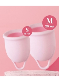 Набор из 2 розовых менструальных чаш Aura - HOT planet - купить с доставкой в Челябинске