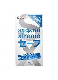 Презервативы Sagami Xtreme Ultrasafe с двойным количеством смазки - 10 шт. - Sagami - купить с доставкой в Челябинске