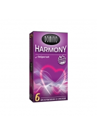 Презервативы с рёбрышками Domino Harmony - 6 шт. - Domino - купить с доставкой в Челябинске