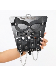 Соблазнительный кожаный набор БДСМ - Crazy Handmade - купить с доставкой в Челябинске