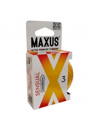 Презервативы анатомической формы Maxus Sensual - 3 шт. - Maxus - купить с доставкой в Челябинске