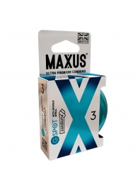 Презервативы Maxus G spot с двойной спиралью - 3 шт. - Maxus - купить с доставкой в Челябинске