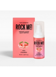 Жидкий вибратор Nuei Rock Me! с ароматом клубники - 20 мл. - Nuei cosmetics - купить с доставкой в Челябинске