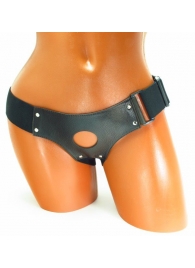 Трусики для страпона коричневого цвета - БДСМ Арсенал - купить с доставкой в Челябинске