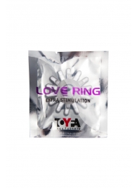 Прозрачное гелевое эрекционное кольцо с шипиками - Toyfa Basic - в Челябинске купить с доставкой