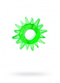 Зеленое эрекционное кольцо-солнце - Toyfa Basic - в Челябинске купить с доставкой