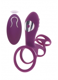 Фиолетовая эрекционная вибронасадка Halo Halo C-Ring Sleeve - Toy Joy - в Челябинске купить с доставкой