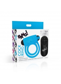 Голубое эрекционное виброкольцо 28X Remote Control Vibrating Cock Ring   Bullet - XR Brands - в Челябинске купить с доставкой