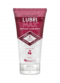 Интимный гель-смазка на водной основе Lubrimax Magic Cherry - 75 мл. - ИнтелБИО - купить с доставкой в Челябинске