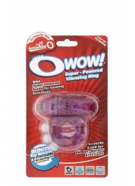 Фиолетовое эрекционное виброкольцо OWOW PURPLE - Screaming O - в Челябинске купить с доставкой