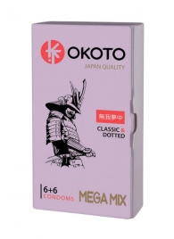 Презервативы OKOTO Mega Mix - 12 шт. - Sitabella - купить с доставкой в Челябинске