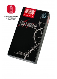Презервативы с точками Elasun Big Dotted - 10 шт. - Elasun - купить с доставкой в Челябинске