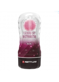 Прозрачный текстурированный мастурбатор Vacuum Cup Masturbator Black Hole - Baile - в Челябинске купить с доставкой