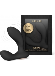 Черный вибростимулятор простаты Hugo 2 - Lelo - в Челябинске купить с доставкой