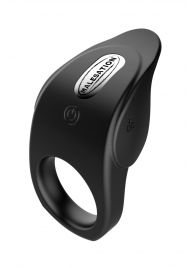 Черное эрекционное виброкольцо Vibro Lust Ring - MALESATION - в Челябинске купить с доставкой