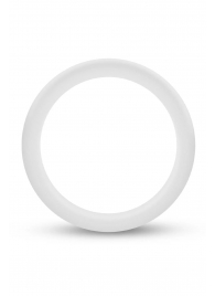 Белое люминесцентное эрекционное кольцо Silicone Glo Cock Ring - Blush Novelties - в Челябинске купить с доставкой