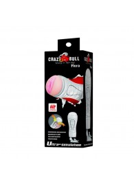 Мастурбатор-вагина Flora White с присоской и 12 режимами вибрации - Baile - в Челябинске купить с доставкой