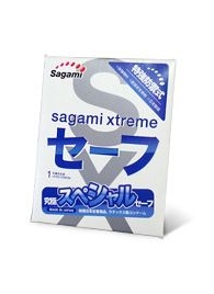 Презерватив Sagami Xtreme Ultrasafe с двойным количеством смазки - 1 шт. - Sagami - купить с доставкой в Челябинске
