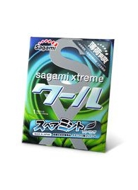 Презерватив Sagami Xtreme Mint с ароматом мяты - 1 шт. - Sagami - купить с доставкой в Челябинске