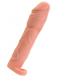 Телесная удлиняющая насадка с подхватом - 19 см. - ToyFa - в Челябинске купить с доставкой