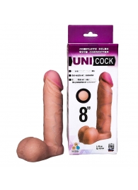 Фаллическая насадка для страпона UNICOCK 8  - 20 см. - LOVETOY (А-Полимер) - купить с доставкой в Челябинске