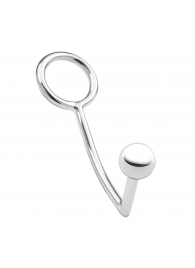 Кольцо на пенис с анальным стимулятором Stainless Steel Anal Hook   Cock Ring - BlueLine - в Челябинске купить с доставкой
